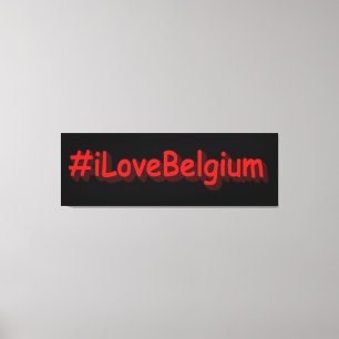 "#iLoveBelgium" Cute Design. Köp nu Canvastryck