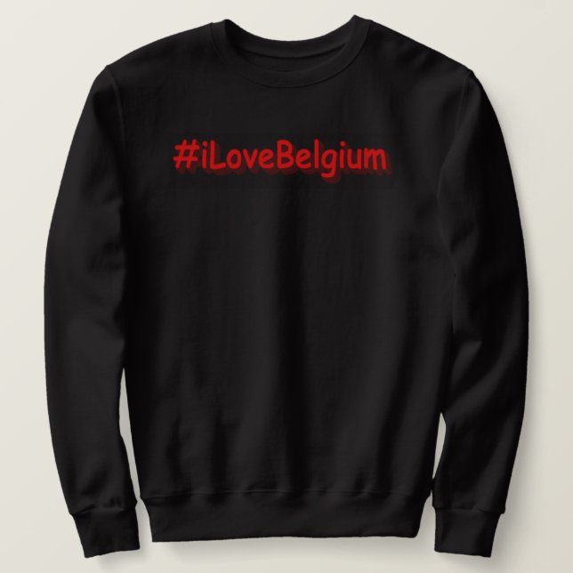 "#iLoveBelgium" Cute Design. Köp nu Lång Ärmad Tröja (Design framsida)