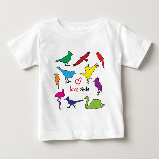 ilovebirds tee shirt (Framsida)