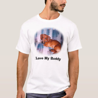ilovebuddy älskar jag min kompis t shirt