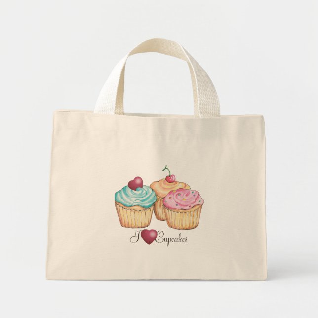 ILoveCupcakes Mini Tygkasse (Framsidan)