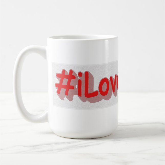 "#iLoveIllinois " Cute Design. Köp nu Kaffemugg (Vänster)