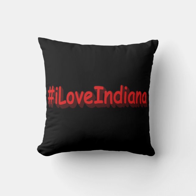 "#iLoveIndiana " Cute Design. Köp nu Kudde (Framsida)