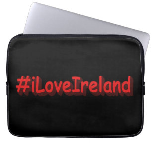 "#iLoveIreland" Cute Design. Köp nu Laptop Fodral