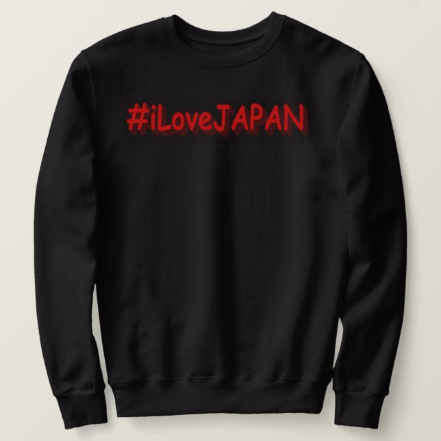 "#iLoveJAPAN" Cute Design. Köp nu Lång Ärmad Tröja (Design framsida)