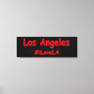 "#iLoveLA" Cute Design. Köp nu Canvastryck