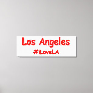 "#iLoveLA" Cute Design. Köp nu Canvastryck
