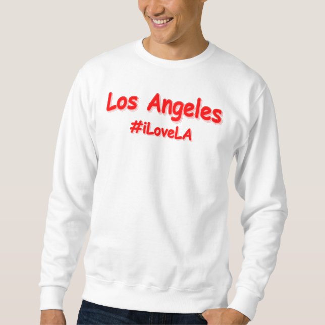 "#iLoveLA" Cute Design. Köp nu Lång Ärmad Tröja (Framsida)