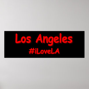 "#iLoveLA" Cute Design. Köp nu Poster