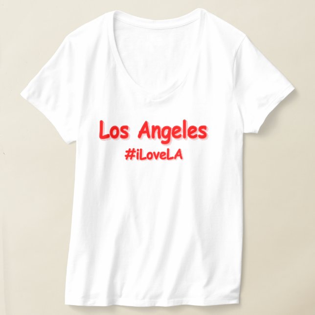 "#iLoveLA" Cute Design. Köp nu T Shirt (Laydown)