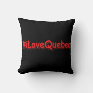 "#iLoveQuebec " Cute Design. Köp nu Kudde