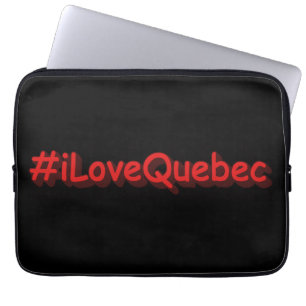 "#iLoveQuebec " Cute Design. Köp nu Laptop Fodral