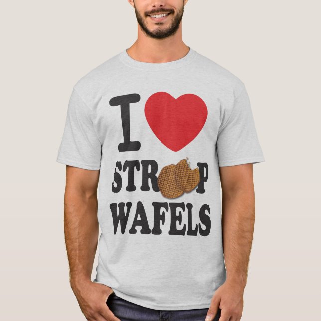 iLoveStroopwafels.com häfteT-tröja Tröja (Framsida)