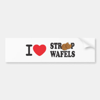 iLoveStroopwafels.com Krockklistermärke Bildekal