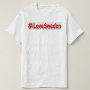 "#iLoveSverige" Cute Design. Köp nu T Shirt