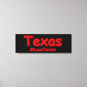 "#iLoveTexian " Cute Design. Köp nu Canvastryck