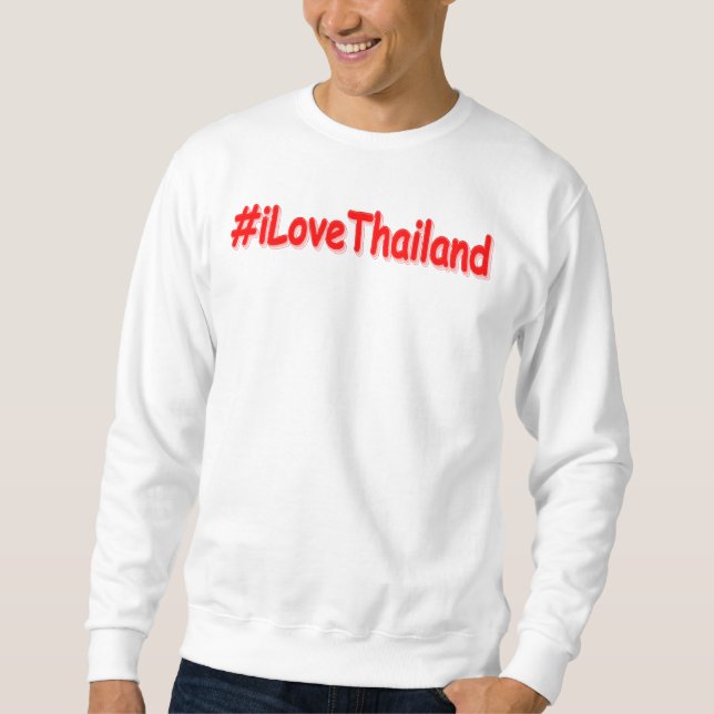 "#iLoveThailand" Cute Design. Köp nu Lång Ärmad Tröja (Framsida)