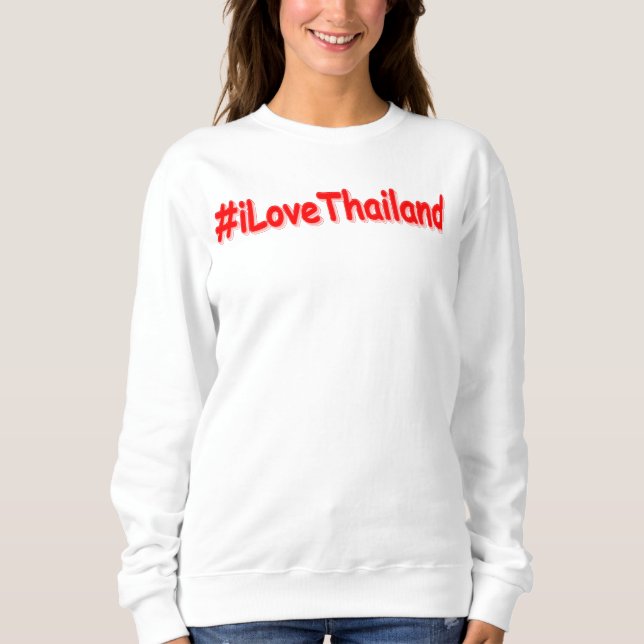 "#iLoveThailand" Cute Design. Köp nu T Shirt (Framsida)