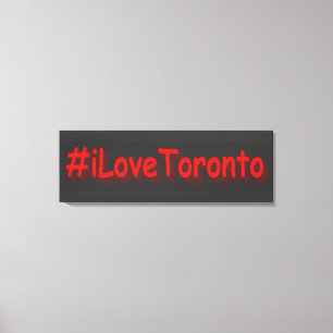 "#iLoveToronto" Cute Design. Köp nu Canvastryck