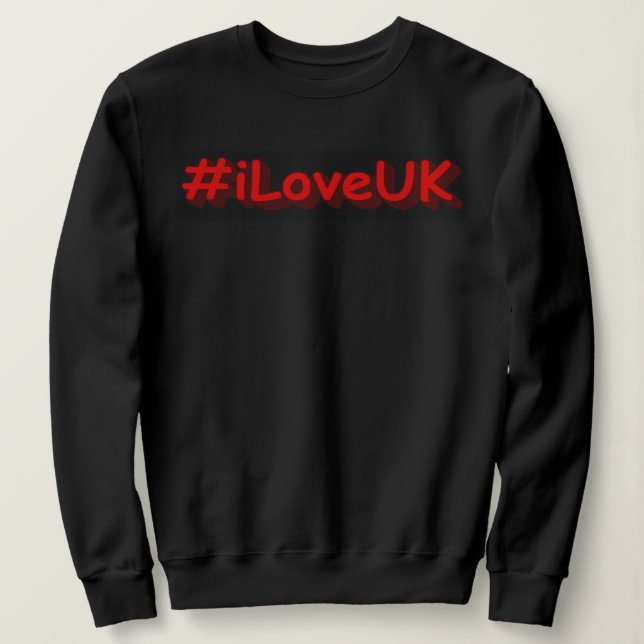 "#iLoveUK" Cute Design. Köp nu T Shirt (Design framsida)