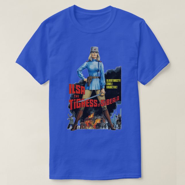 Ilsa Tigress of Sibiia 70 s Cult Classic T Shirt (Design framsida)