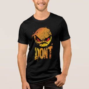 Ilska Ansikte Emoji med texten 'INTE' T Shirt