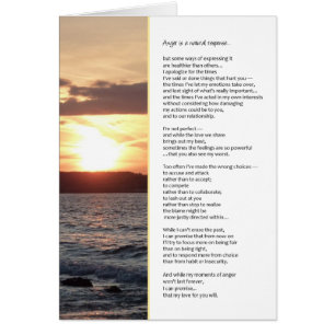 Ilska är ett naturligt svar... Relationer Hälsningskort