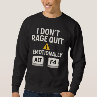 Ilska Avsluta Gamer t-shirt Lång Ärmad Tröja