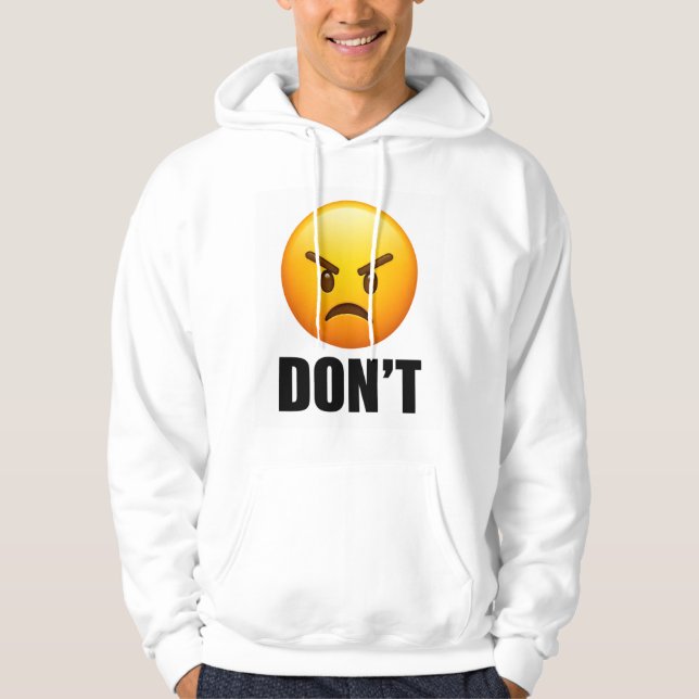 Ilska Emoji INTE Hoodie (Framsida)