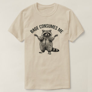 ilska förtär mig - unisex Tvättbjörn , rolig , T Shirt