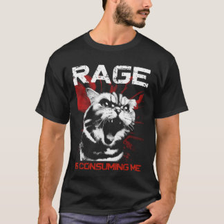Ilska Förtärar Mig - Roligt Kattälskare Meme T Shirt
