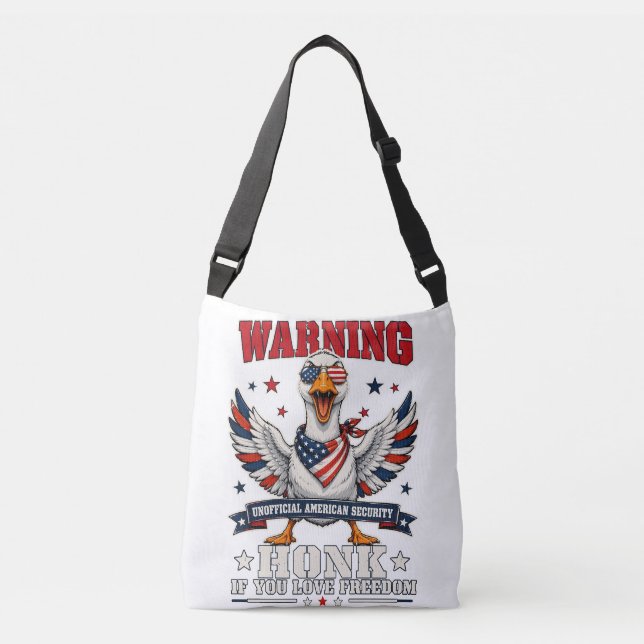 Ilska Gås 4:e Juli Crossbody-väska Axelväska (Framsida)