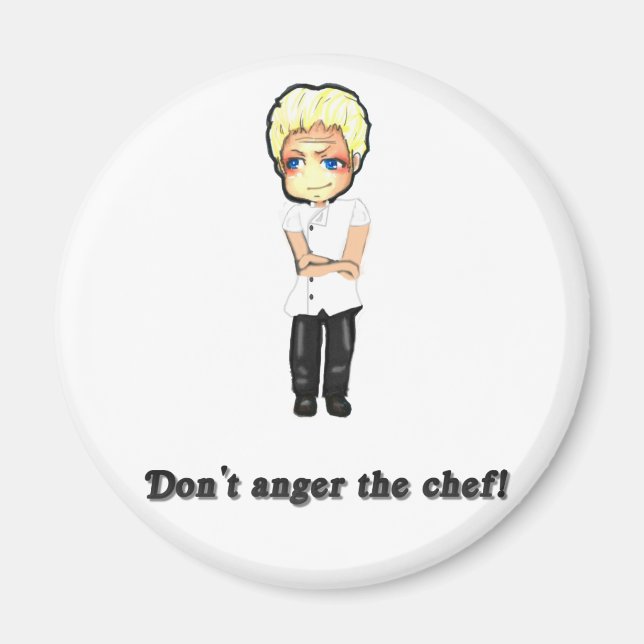 Ilska inte Chef! Magnet (Framsidan)