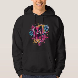 Ilska Popsicle Skriker Grafisk Hoodie