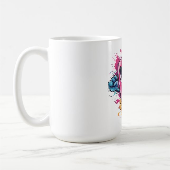Ilska Popsicle Skriker Grafisk Hoodie Kaffemugg (Vänster)