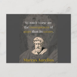 Ilska skadar dig mest: Marcus Aurelius om återhåll Vykort