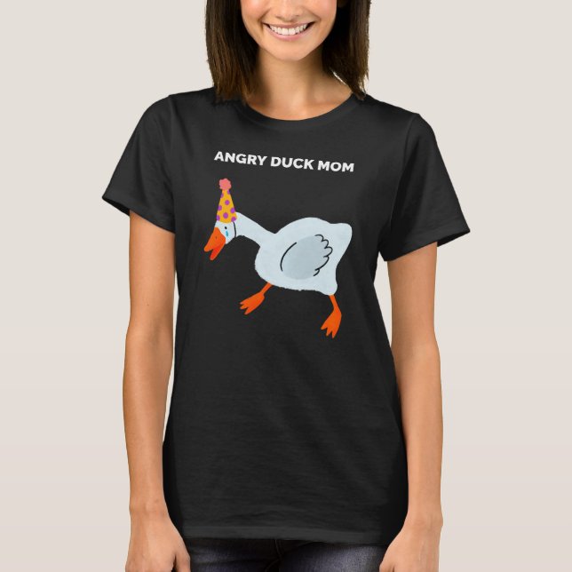 ilsken anka mamma ankor t shirt (Framsida)