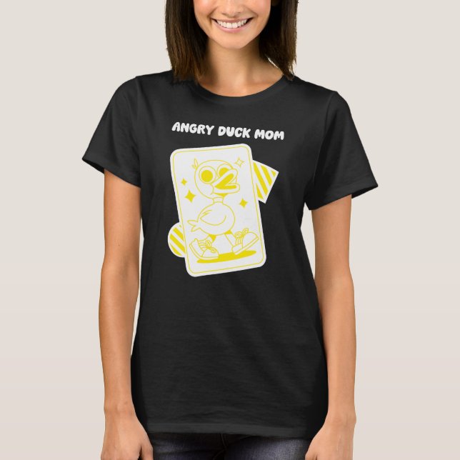 ilsken anka mamma ankor t shirt (Framsida)