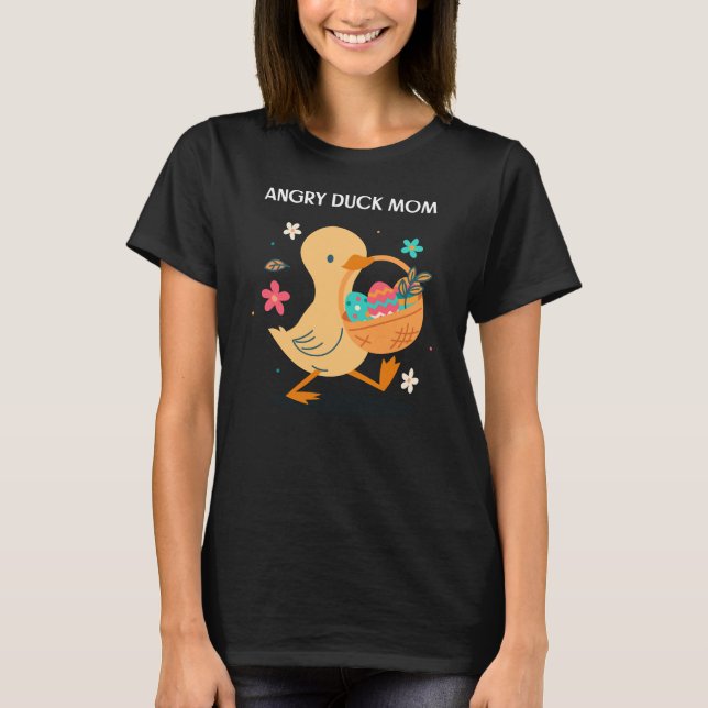 ilsken anka mamma ankor t shirt (Framsida)