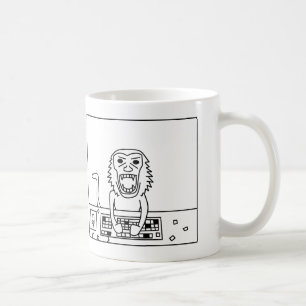 Ilsken apamugg kaffemugg