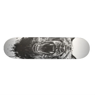 Ilsken björn mini skateboard bräda 18,5 cm