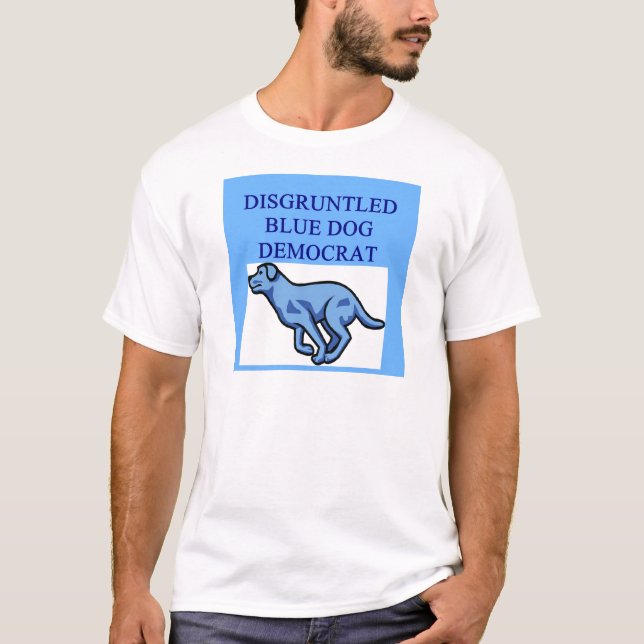 ilsken blåtthunddemokrat t-shirt (Framsida)