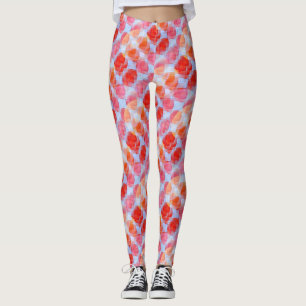 Ilsken blick från designstrukturbakgrund leggings