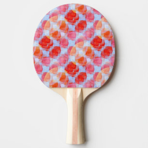 Ilsken blick från designstrukturbakgrund pingisracket