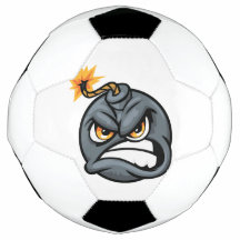 Ilsken Bombserie Cartoon Fotboll - Grinig Grafik