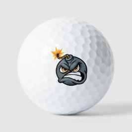 Ilsken Bombserie Golfboll - Grinig Grafisk Boll