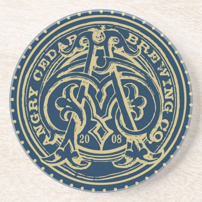 Ilsken cederträkustfartyg underlägg sandsten (Framsidan)