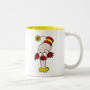 Ilsken clown Två-Tonad mugg