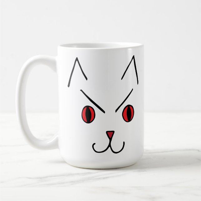 Ilsken Demon Katt Kaffemugg (Vänster)