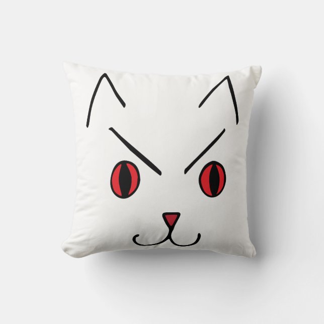 Ilsken Demon Katt Kudde (Framsida)